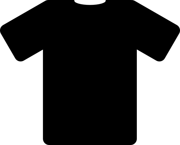 Black T Shirt clip art Free vector in Open office drawing ...