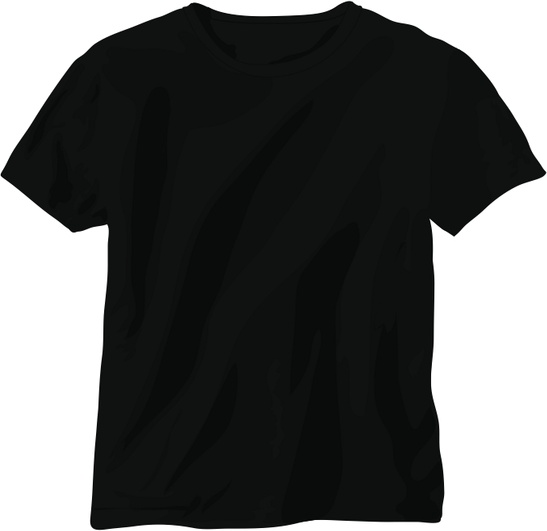 black t shirt eps