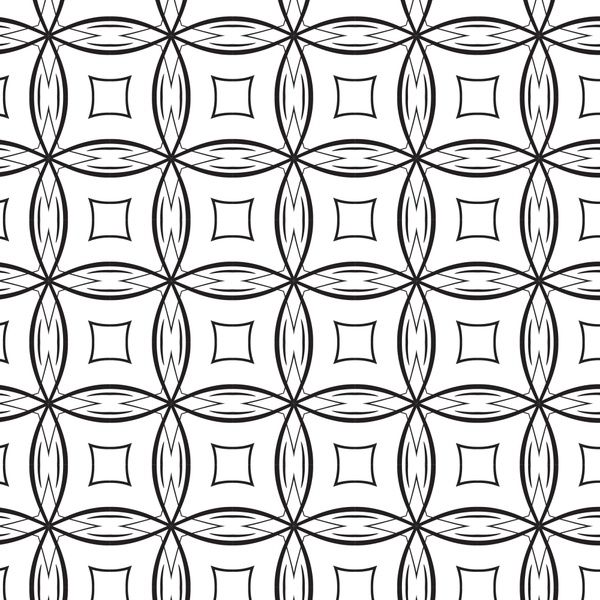 black white pattern design with symmetric rounds