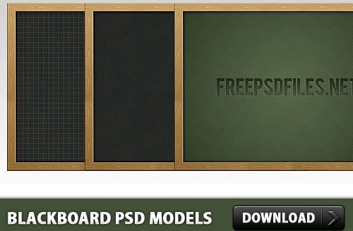 Blackboard Free PSD Models