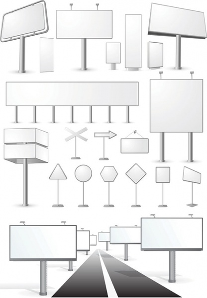 blank billboard series vector