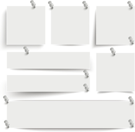 blank notes paper vector