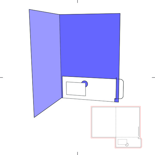 blank paper package print template vector