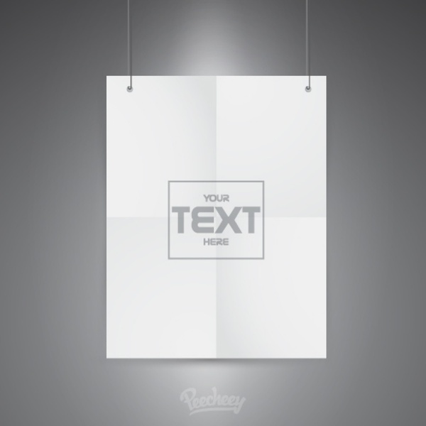 Blank poster template Vectors graphic art designs in editable ai eps