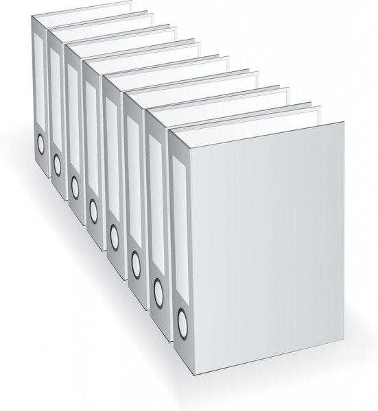 document folder icon modern grey 3d sketch