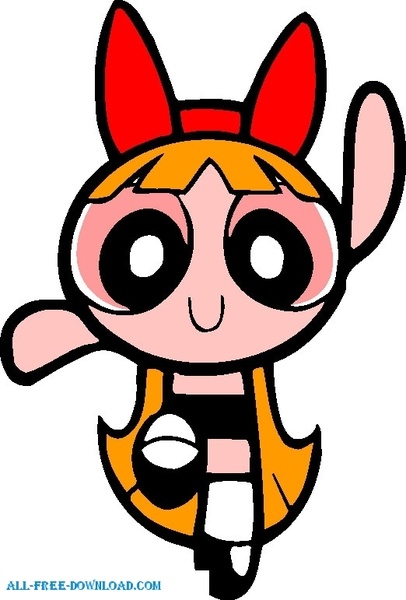 Blossom 001 Powerpuff Girls Vectors Graphic Art Designs In Editable .ai 