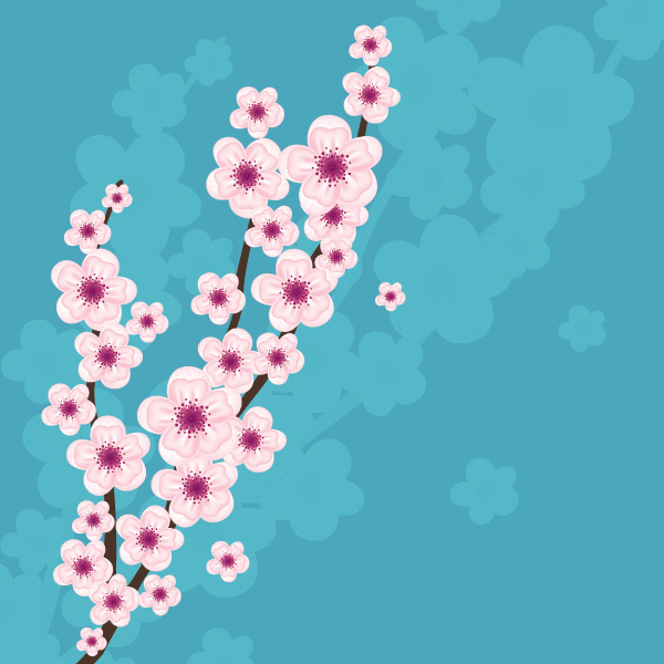 blossom flower vector graphic