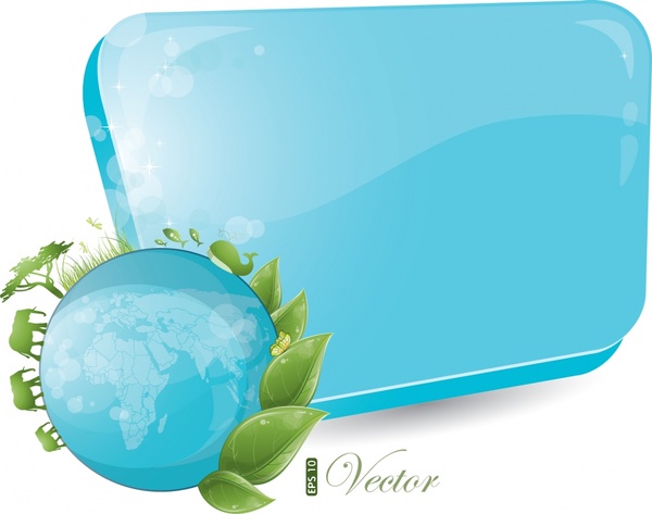 ecological environment background template shiny modern globe elements