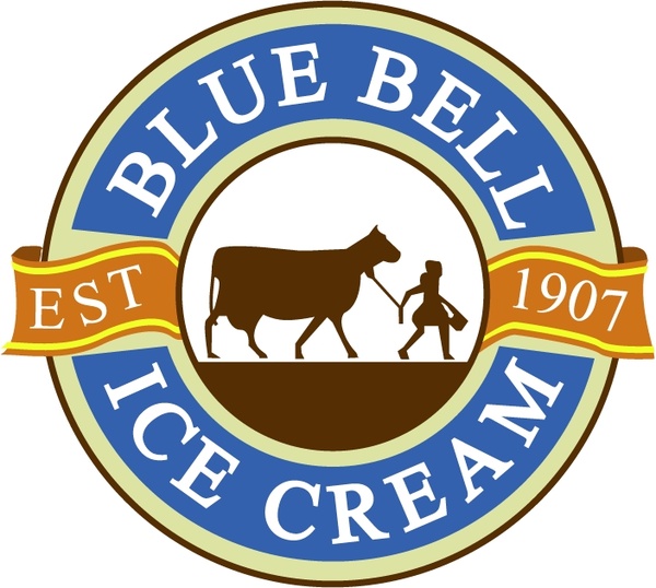 Blue bell ice cream Vectors graphic art designs in editable .ai .eps