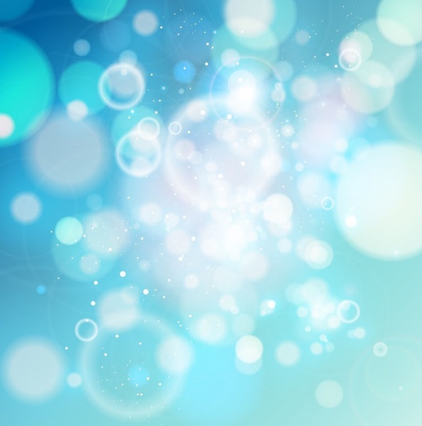 Blue Bokeh Abstract light Background Vector Graphic
