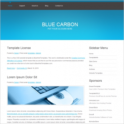 Blue Carbon Template