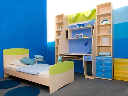 blue children39s room picture
