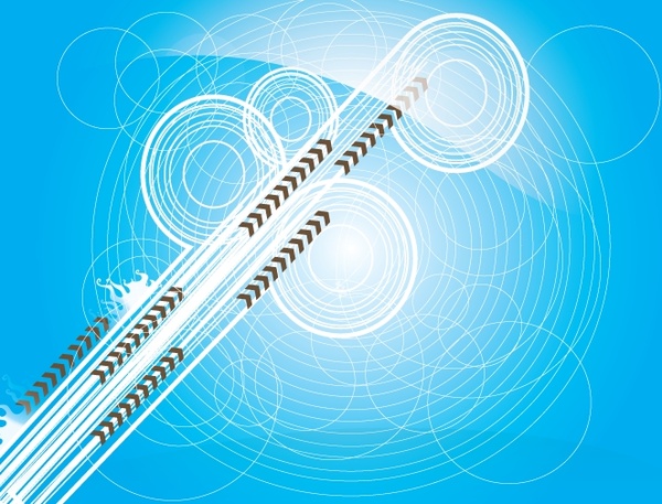 Blue Circle Vector Background