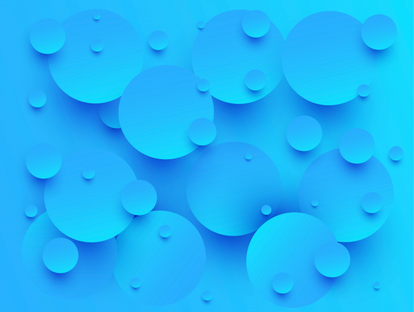 blue color circle 3d abstract background
