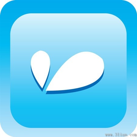 blue common design icon vector