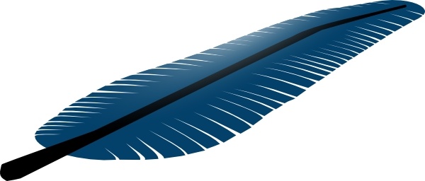 Blue Feather clip art