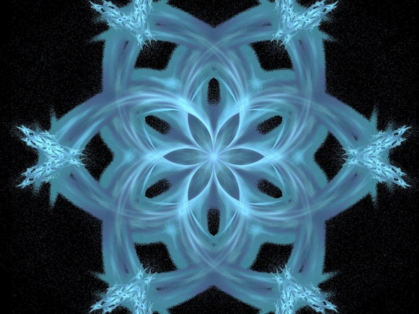 blue fractal flame 