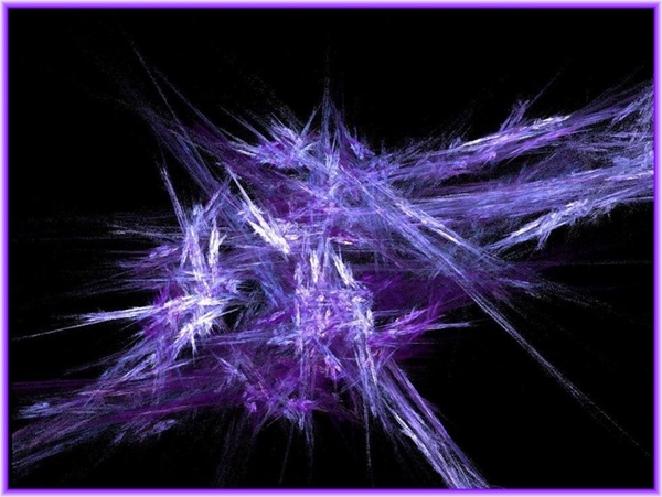 blue fractal with purple border