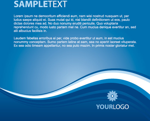 blue layout vector