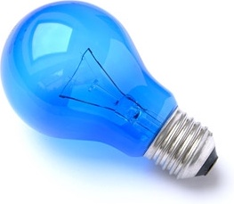 blue light bulb picture quality