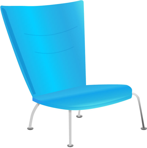 blue modern chair