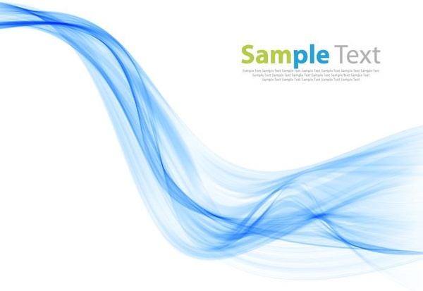 blue smoke wave background vector illustration