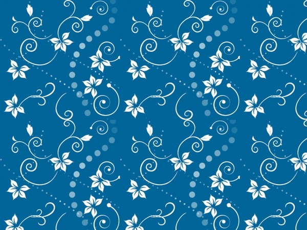 blue swirls flowers 