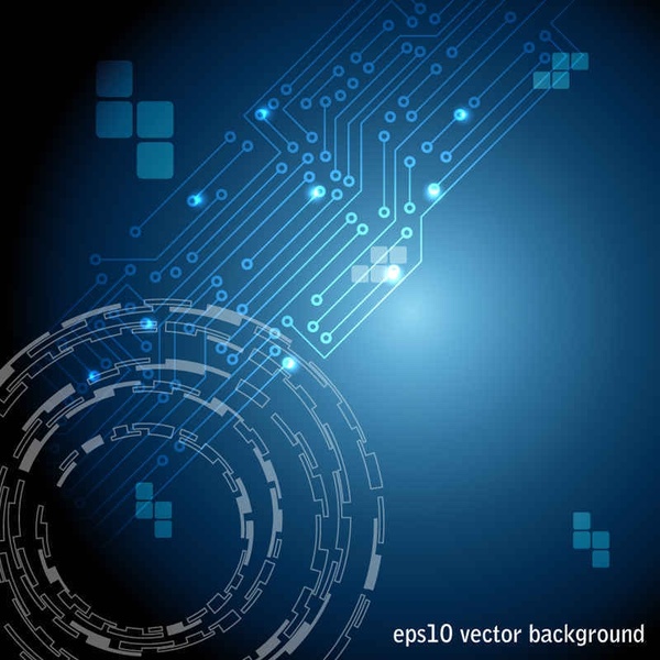 blue trend of dynamic vector background001