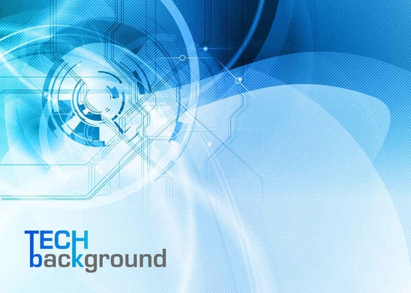 blue trend of dynamic vector background