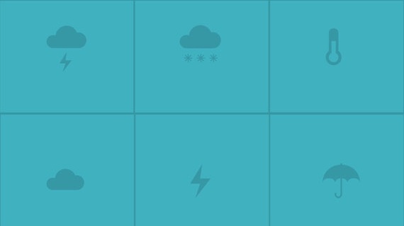 Blue Vector Weather Icon Pack 