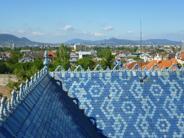 blue-sky zsolnay roof budapest 
