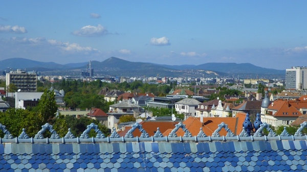 blue-sky zsolnay roof budapest