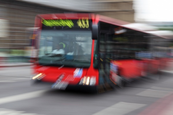 blur blurred bus
