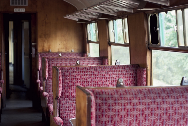 empty seats on old train