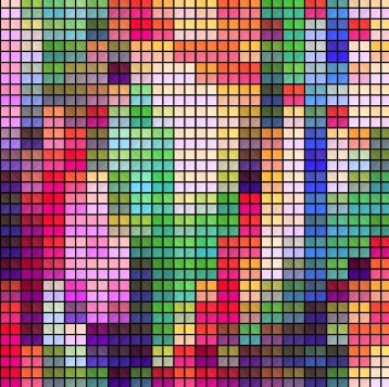 blurred mosaic colored background art vector