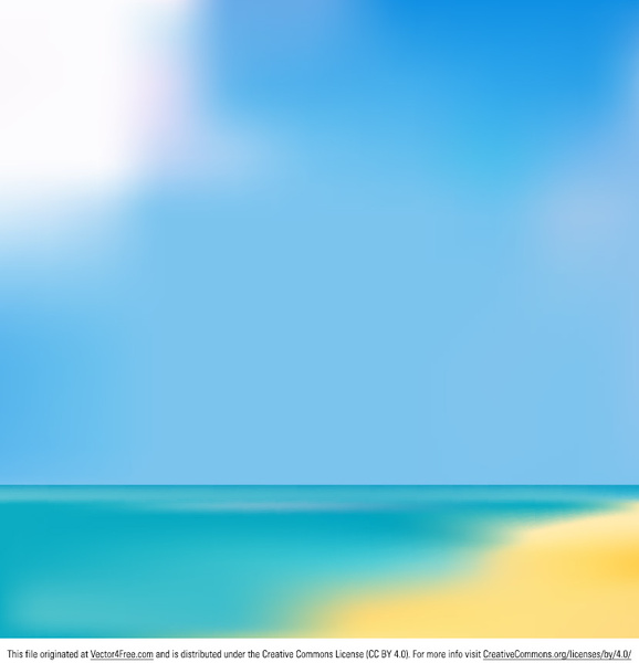 blurry beach background vector