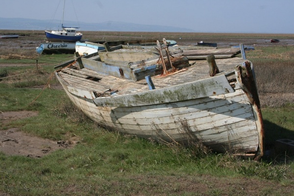 boat beached old