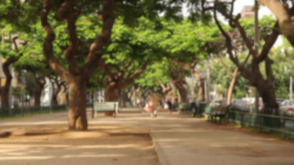 bokeh clip of town life in morning