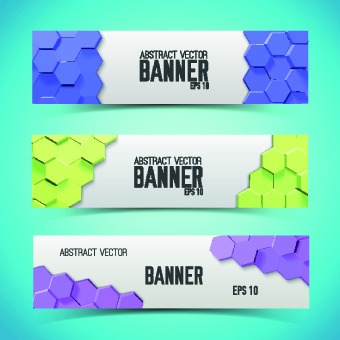 boneycomb banner vector