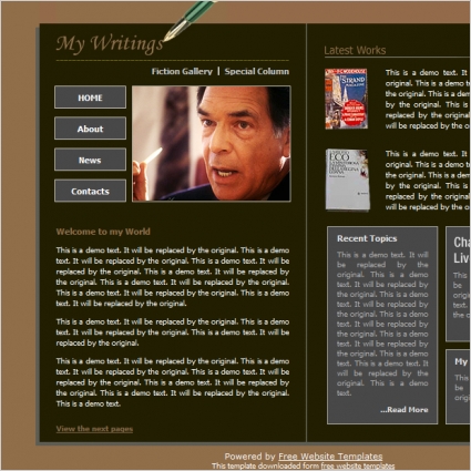 Book Author Template