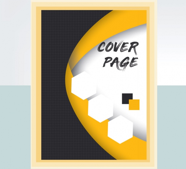 Book cover page design Vectors graphic art designs in editable .ai .eps
