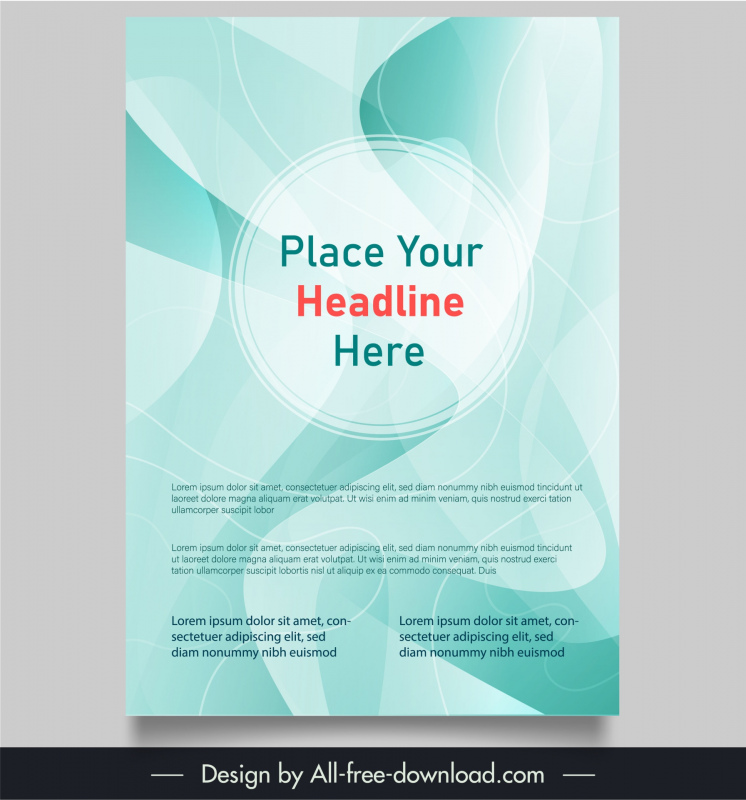 book cover template abstract elegant dynamic