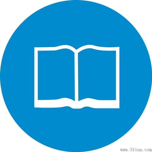 book icon blue background vector