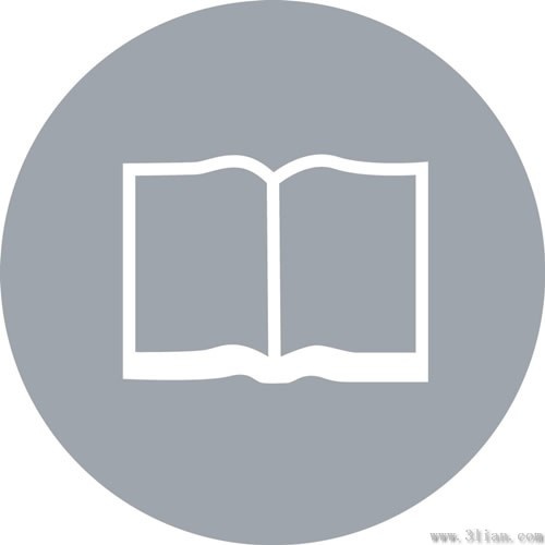 book icon gray background vector