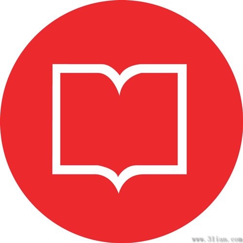 Download Book icon red background vector Free vector in Adobe Illustrator ai ( .ai ) vector illustration ...