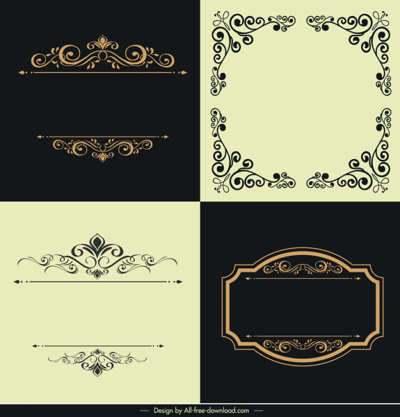 Free Ms Word Border Templates Fan Vectors Download Graphic Art Designs - Types Of Decorative Borders In Word