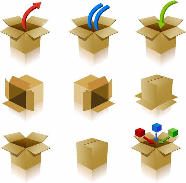 Box Icons Free Vector In Adobe Illustrator Ai Ai Encapsulated Postscript Eps Eps Format For Free Download 1 08mb