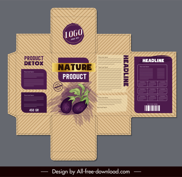 Food box packaging template free vector download (34,634 Free vector