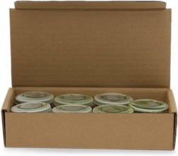 Boxed frozen wheatgrass juice