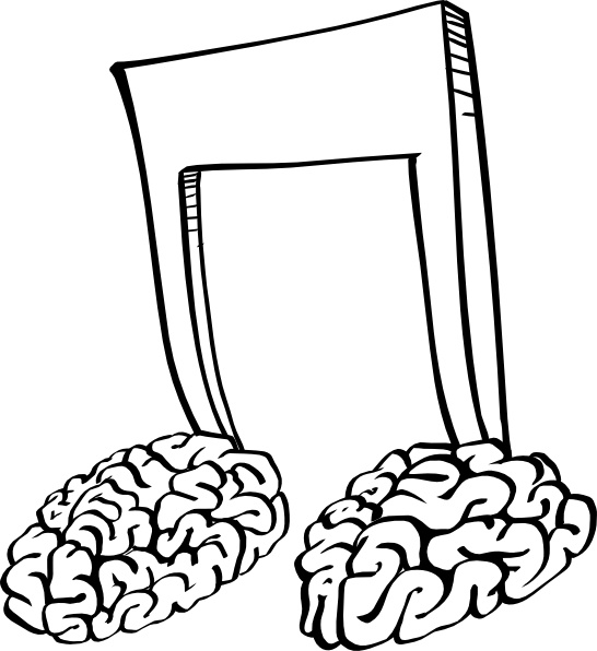 Brain Notes  clip art 